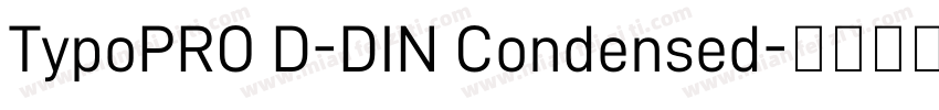 TypoPRO D-DIN Condensed字体转换